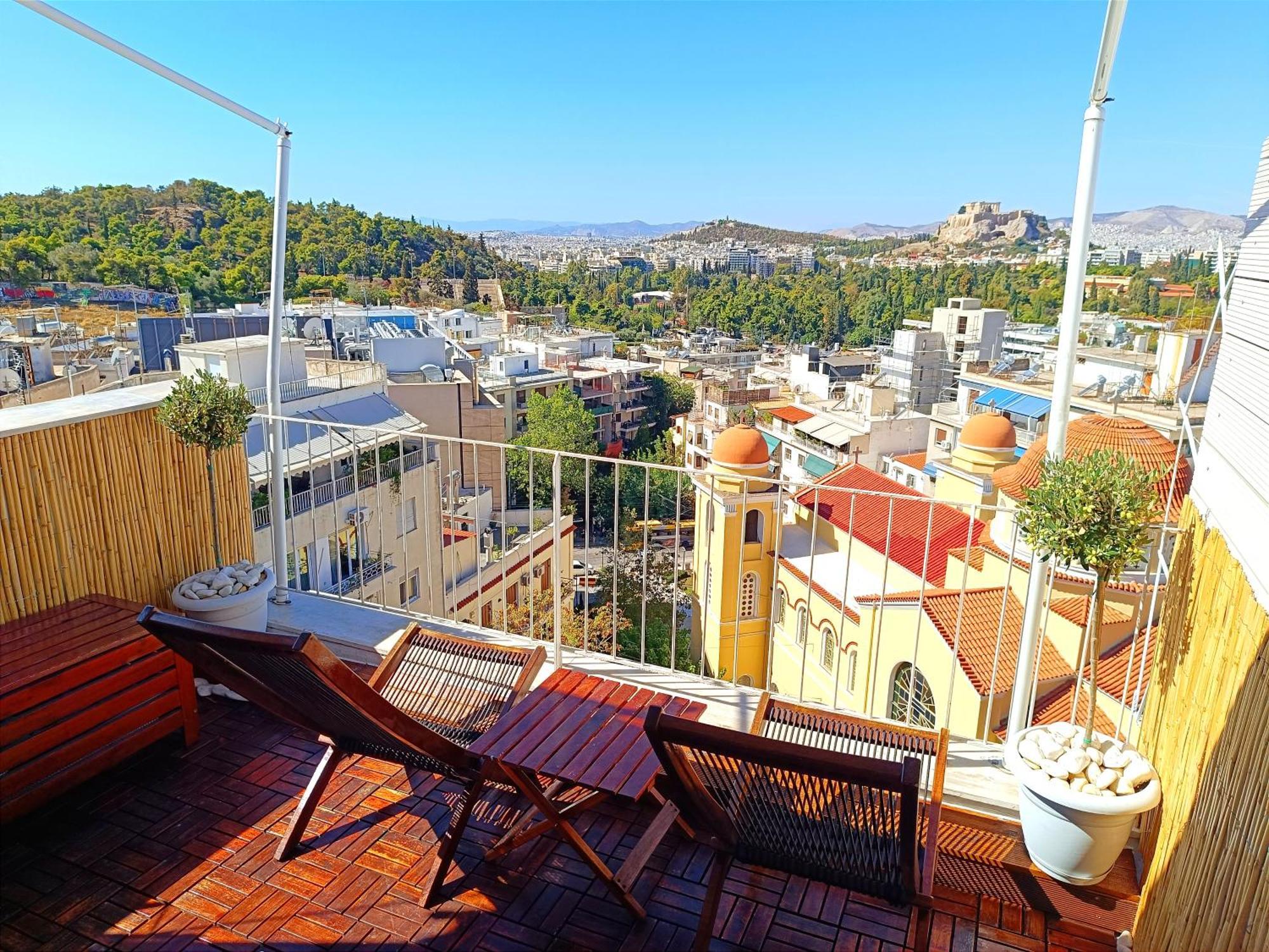 Penthouse With Acropolis View Daire Atina Dış mekan fotoğraf